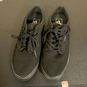 Low rise, thin-sole, cushiony vans size 8.5